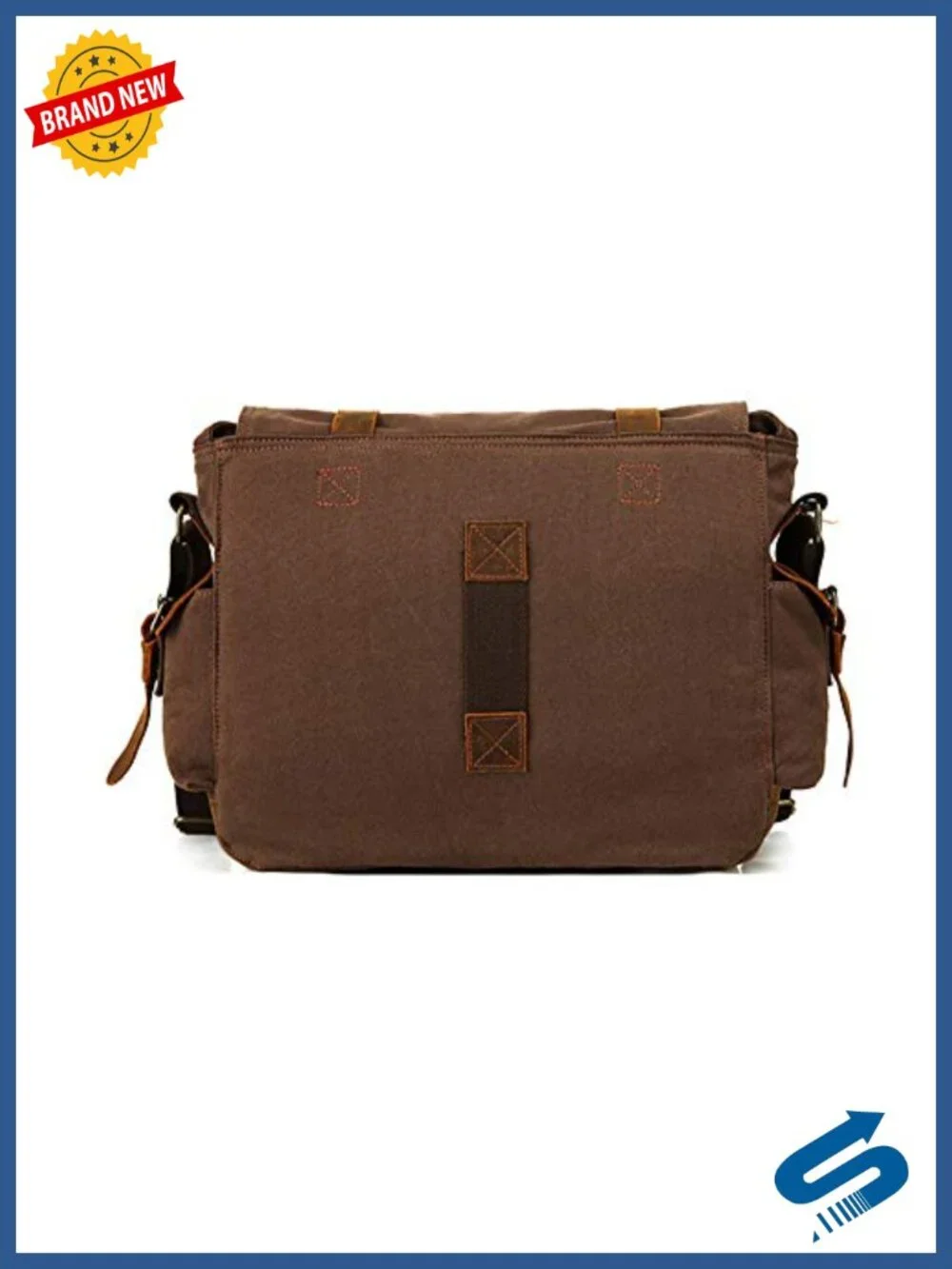 Canvas Messenger Bag for Men, Laptop Shoulder Bag, Vintage